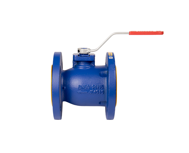 Кран шаровой полнопроходной ZETKAMA 565A-080-C-09, DN080, PN16, корпус - чугун GG25, шар - латунь CW614N, уплотнение шара - PTFE, Ф/Ф, рукоятка-рычаг