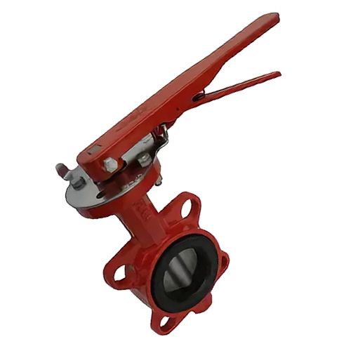 Затвор чугунный поворотный межфланцевый ABRA-BUV-VF866D032/040H Ру16 с рукояткой
