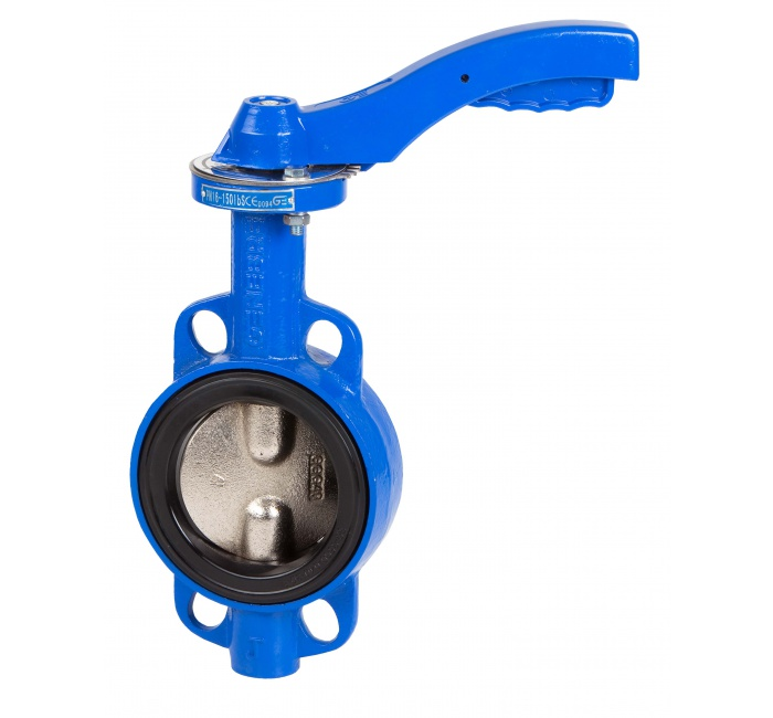 Затвор дисковый поворотный GENEBRE 2109 12 DN100 PN16, корпус - GJL-200 (GG20), диск - CF8M (AISI316), уплотнение - EPDM, М/Ф, рукоятка, шток 14мм