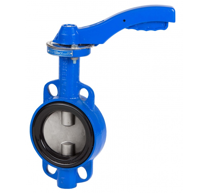 Затвор дисковый поворотный GENEBRE 2109B 10 DN065 PN16, корпус - GJL-200 (GG20), диск - CF8M (AISI316), уплотнение - NBR, М/Ф, рукоятка, шток 11мм