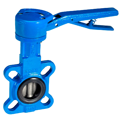Затвор дисковый поворотный Danfoss VFY LH Ду 300 Ру16 чугун с рукояткой