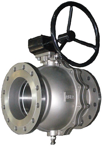 Кран шаровой полнопрохдный фл/фл с ISO фл. и редуктором SS316 ABRA-BV41-300 Abra