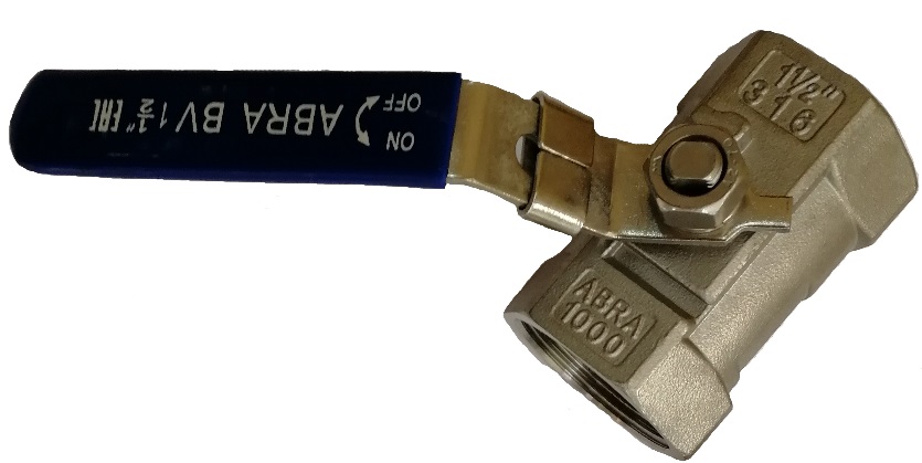   Кран шаровой резьбовой SS316 ABRA-BV-A1400A-040