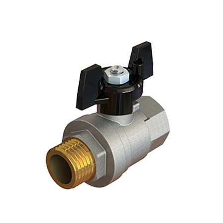 Кран шаровой Elsen Strong T 1/2" НВ ручка-бабочка