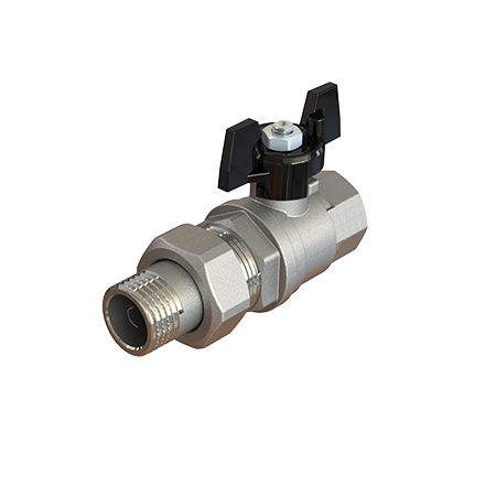 Кран шаровой Elsen Strong T 3/4" НВ ручка-бабочка с разъемным соединением