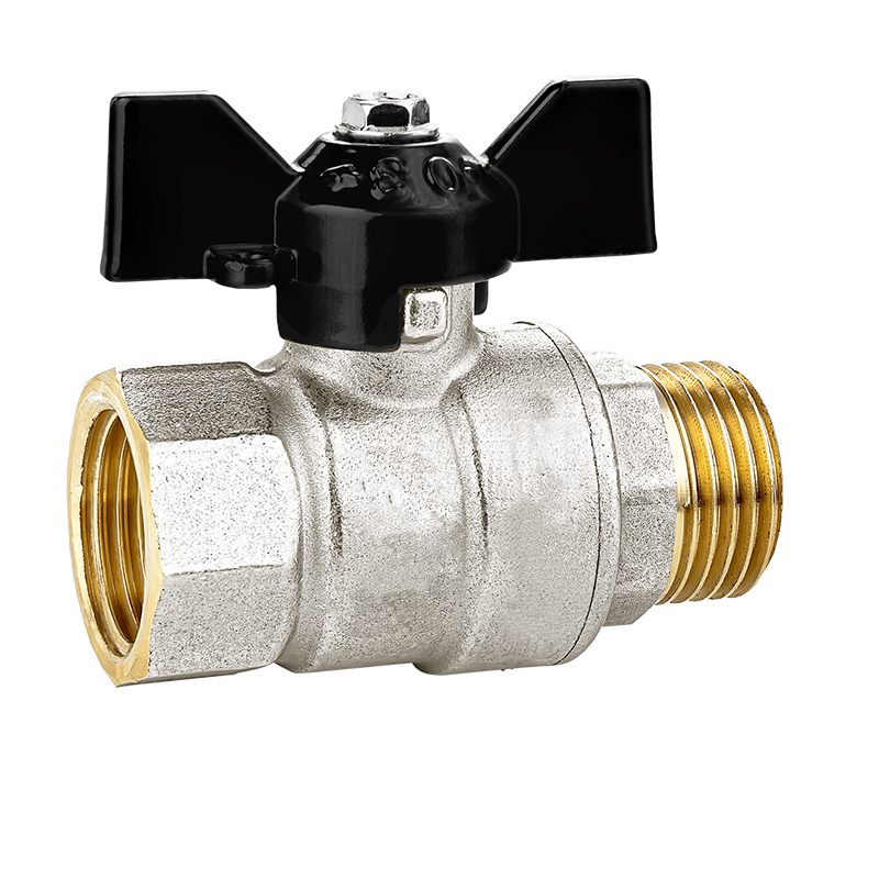Кран шаровой Frap 3/4" x 3/4" ВР-НР с рукояткой «бабочка»