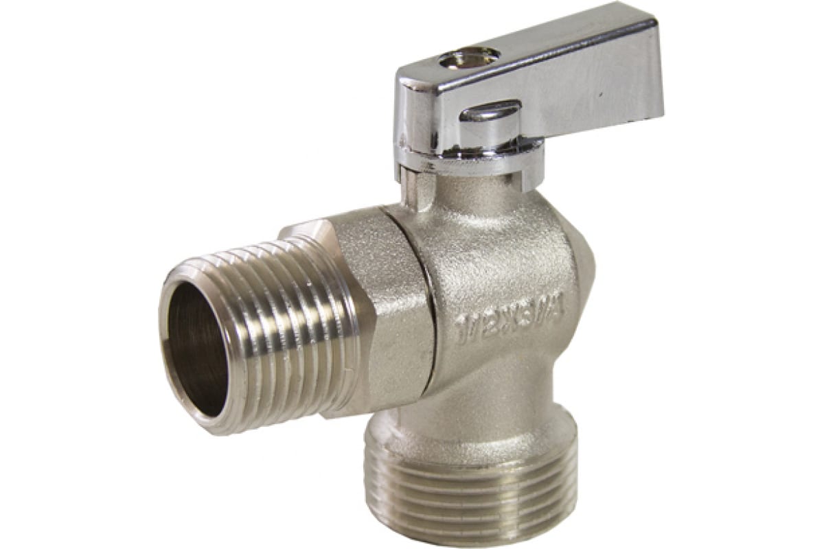 Кран шаровой Frap 3/4" угловой для подключения сантехприборов НР-НР 1/2" x 3/4"