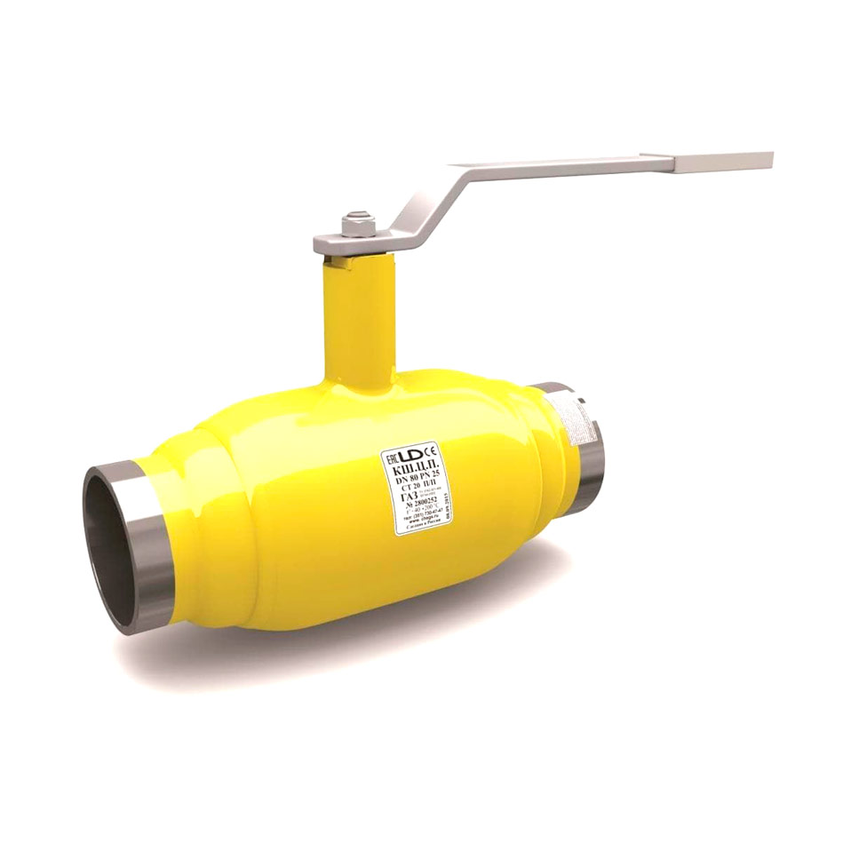 Кран шаровой LD КШЦП Gas 080.070.025.Н/П.02 из Ст.20 Ду-80/70, Ру2,5 МПа купить с доставкой по РФ