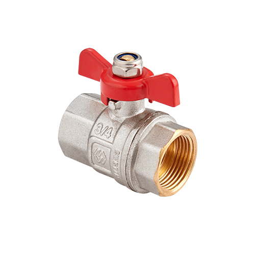 Кран шаровой MVI Premium ВВ бабочка 3/4" полнопроходной PN40