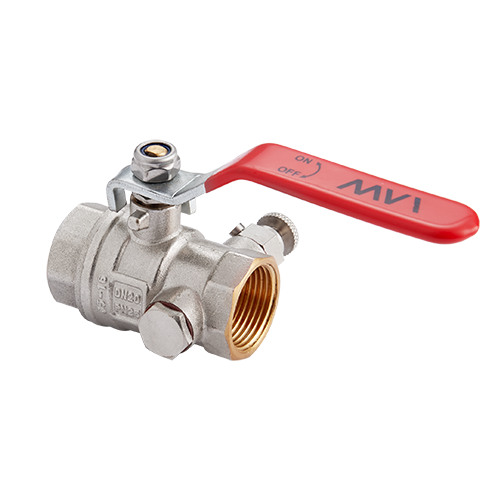 Кран шаровой MVI Premium с дренажом и воздухоотводчиком ВВ 1 1/4" PN25