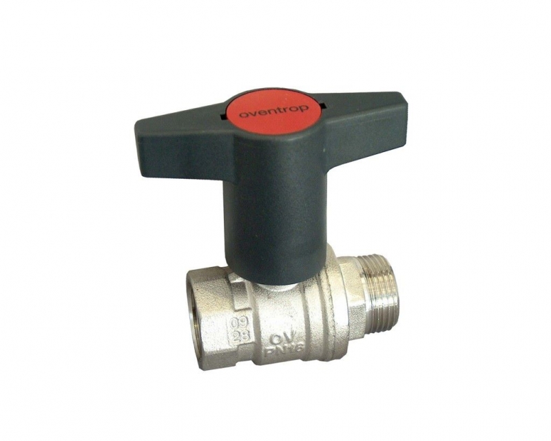 Кран шаровой Oventrop, Optibal 1077310, DN-32, 1 1/4", НВ, PN, бар-16, ручка-пластмассовая