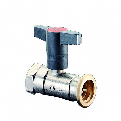 Кран шаровой Optibal P Oventrop для обвязки насоса DN32, 1 1/4", 2" PN10, никелированный, без