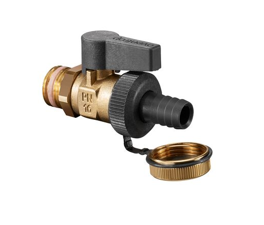 Кран шаровой, Optiflex KFE, DN-15, 1/2", Н, ручка-с ограничителем Oventrop
