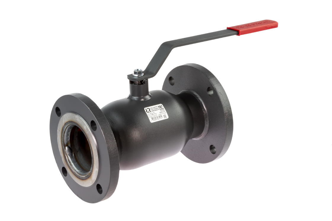 Кран шаровой Ридан JiP-R Standard FF Ду50 фланцевый, с рукояткой стандартным проходом