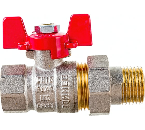 Кран шаровой ROMMER с американкой 1/2" ВН/НР купить с доставкой по РФ