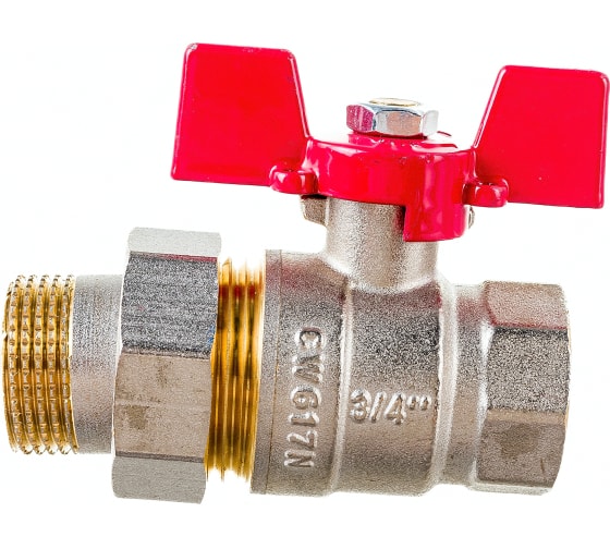Кран шаровой ROMMER с американкой 3/4" ВН/НР заказать со складов по всей России