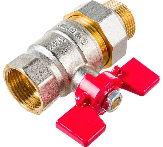 Кран шаровой ROMMER с американкой 3/4" ВН/НР купить по цене 680 руб.