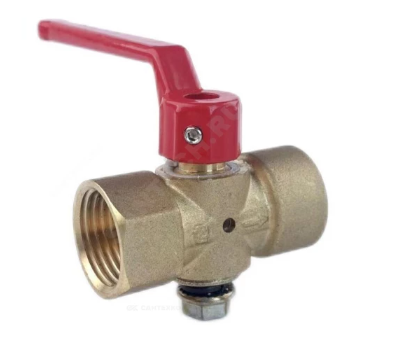 Кран для манометра латунь с рукояткой SantechSystems 11б18бк G1/2"-М20х1,5 Ру16 купить с доставкой по РФ