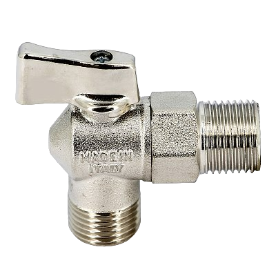 Кран Uni-Fitt Н 1/2" для подключения бачков / смесителей, никелированный купить по цене 686 руб.