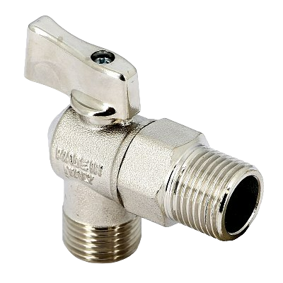 Кран Uni-Fitt Н 1/2" для подключения бачков / смесителей, никелированный купить с доставкой по РФ