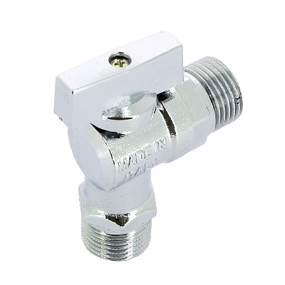 Кран Uni-Fitt Н 1/2" х 3/4" для подключения стиральных / посудомоечных машин, никелированный купить по цене 698 руб.