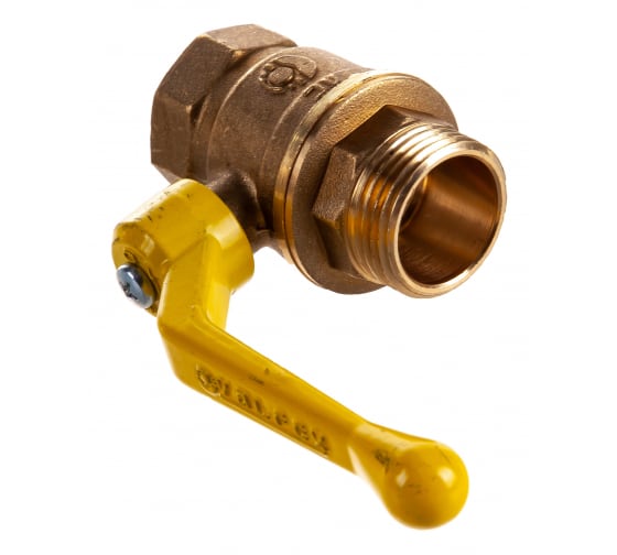 Кран шаровой Valfex латунь газ 11Б27фтМ нк Ду25 Ру40 м/м полнопроходной рычаг купить с доставкой по РФ