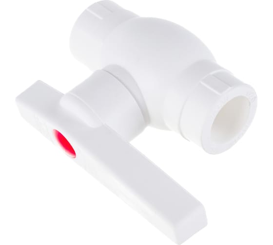 Кран шаровой Valfex PP-R бел Дн50 OPTIMA купить по цене 509 руб.