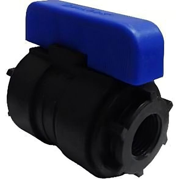 Кран шаровой Valfex компрессионный ПНД 1/2х1/2" Ду20 вн/вн резьба разборный