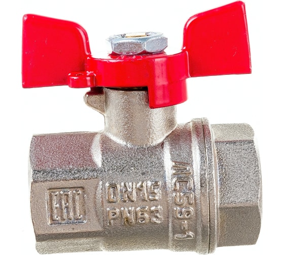 Кран шаровой Valfex PREMIUM для ВОДЫ 3/4" ВР/ВР, бабочка