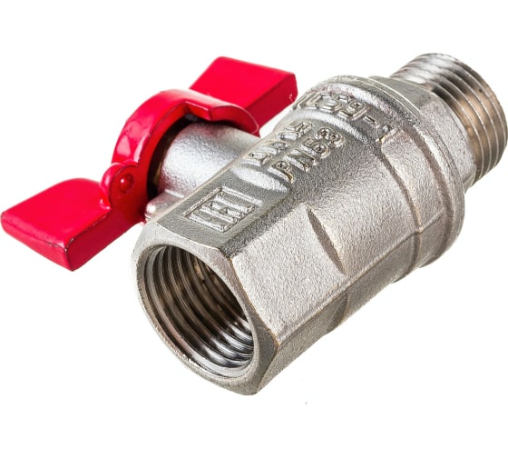 Кран шаровой Valfex PREMIUM для ВОДЫ 1/2" ВР/НР,бабочка купить по цене 657 руб.