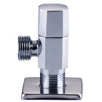 Кран шаровой угловой Vieir VER39 с отражателем 1/2"x3/4" хром.