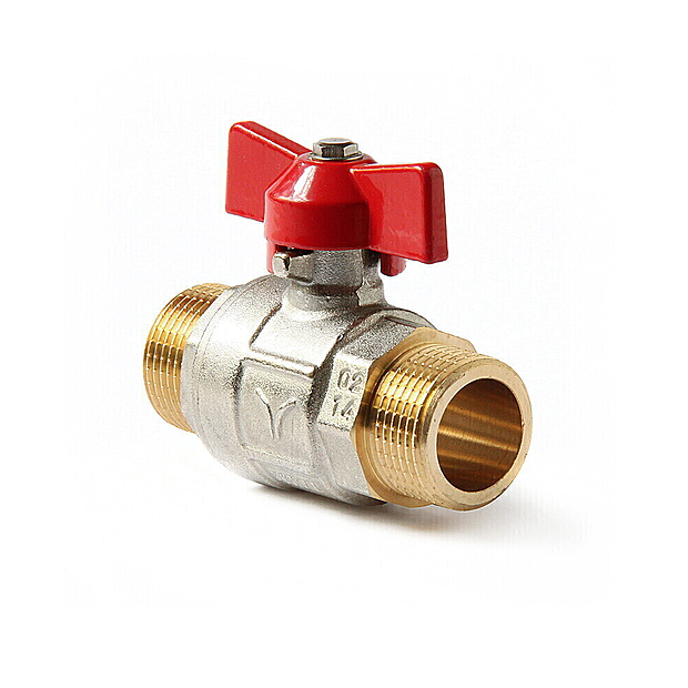 Кран шаровой ViEiR 3/4" F/М (бабочка), никель