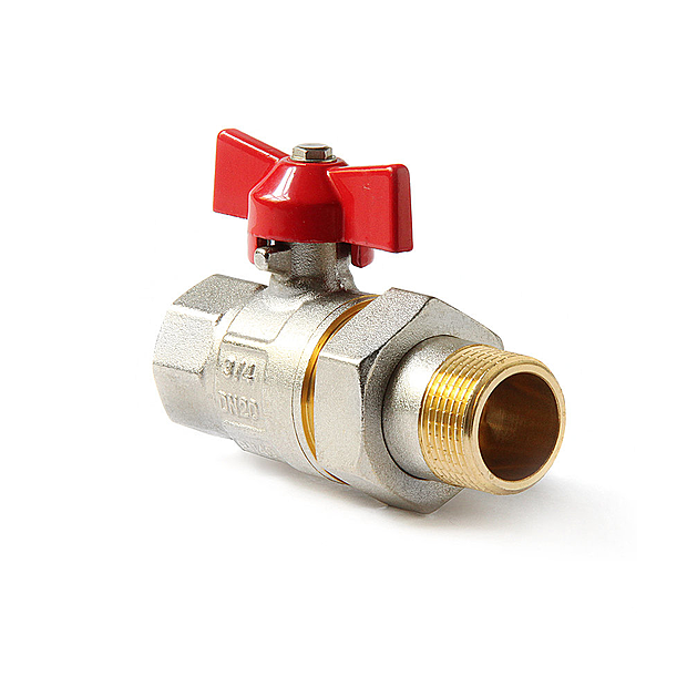 Кран шаровой с американкой ViEiR VR204-01 1/2", никель