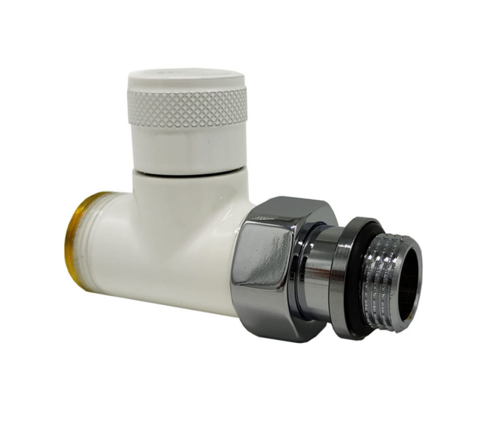 Прямой запорный вентиль SR Rubinetterie Tondera 1/2"х3/4" E, цвет белый