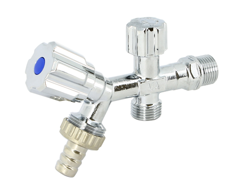 Вентиль двойной Н 1/2" х 1/2" х 3/4" для подключения бачков / смесителей, со штуцером заказать со складов по всей России