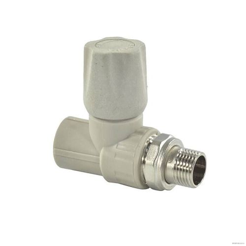 Клапан прямой VALFEX PP-R Дн20х1/2" НР Ру25