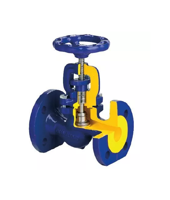Вентиль запорный сальниковый Zetkama DN150, PN16, корпус - чугун GJL-250 (GG25), Ф/Ф, штурвал