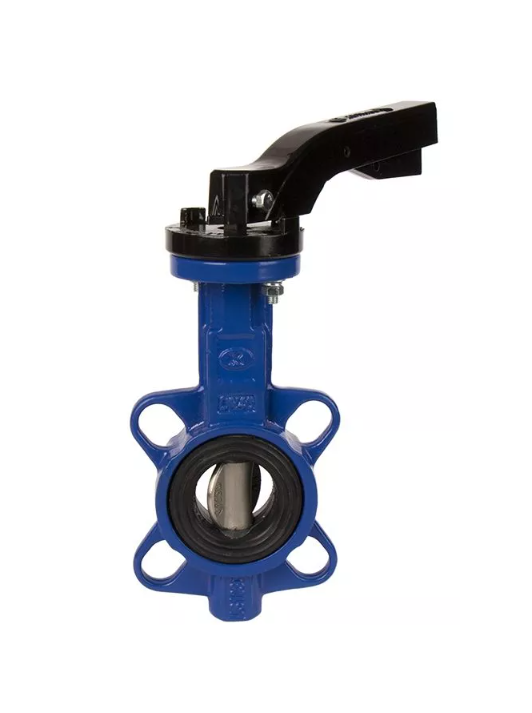 Затвор дисковый поворотный ZETKAMA 497B-040-C-67, DN40, PN16, GGG40 / GGG40 / EPDM, М/Ф, рукоятка