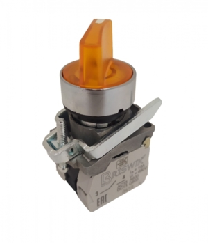 Переключатель Briswik КПЕ 1122 -РЛС 24В желтый IP40 УХЛ3 10А 2но+2нз