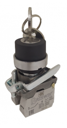 Переключатель Briswik КПЕ 1122 -КС черный IP40 УХЛ3 10А 2но+2нз