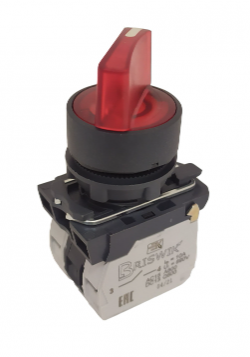 Переключатель Briswik КПЕ 1111 -РЛ 220В красный IP40 УХЛ3 10А 1но+1нз купить с доставкой по РФ