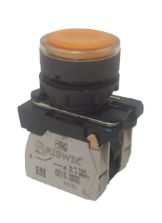 Выключатель Briswik КМЕ 4101м -Л 220В желтый IP40 УХЛ2 10А 0но+1нз купить с доставкой по РФ