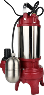 Канализационный насос Wellmix WQD 15-15-2.2-HT (+90С, 2200Вт, 1х220В, 5мм), кабель 8м, Hmax=21м., Gmax=23 м3 купить с доставкой по РФ