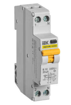 Выключатель автоматический дифференциального тока АВДТ32ML тип A В10 30мА KARAT IEK