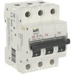Автоматический выключатель IEK ARMAT, тип M06N, трёхполюсный, характеристика B, 13А купить с доставкой по РФ
