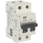 Автоматический выключатель IEK ARMAT, тип M10N, двухполюсный, характеристика B, 5А купить с доставкой по РФ