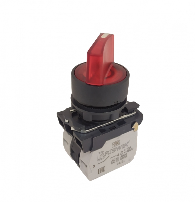 Переключатель Briswik КПЕ 1703 -РЛ 24В красный IP66 УХЛ2 10А 0но+3нз купить с доставкой по РФ