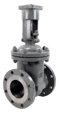 Задвижка клиновая 30с964нж DN.ru GVWR3434M-2W-F-ОСТ Ду300 Ру25 фланцевая, корпус - углеродистая сталь WCB, материал клина - углеродистая сталь WCB, уплотнение - металл, с ОСТ-фланцем, с голым штоком GAIR