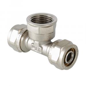 Фитинг Valtec VTM.332. обжимной – тройникN.260626 с переходом на внутреннюю резьбу