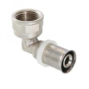 Пресс-фитинг – угольник Valtec VTM.252.N.002005 с переходом на внутреннюю резьбу